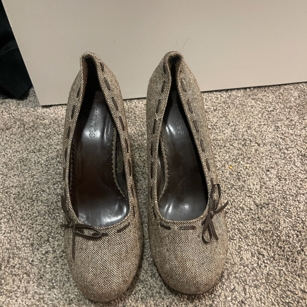 Brown Maurice’s heals size 8.5